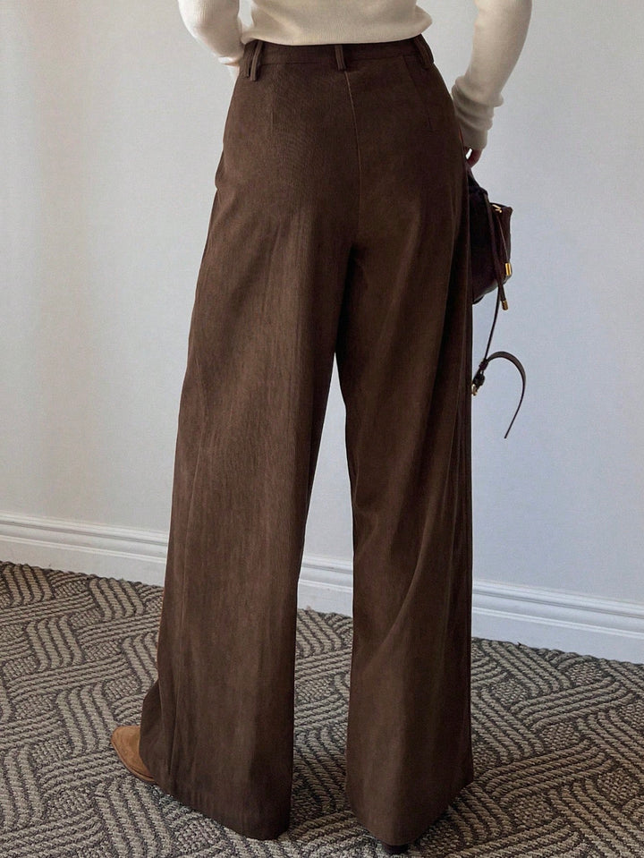 Pantaloni SHEIN, maro
