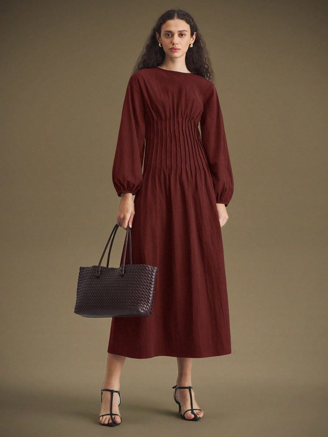 Rochie maxi SHEIN, vișiniu