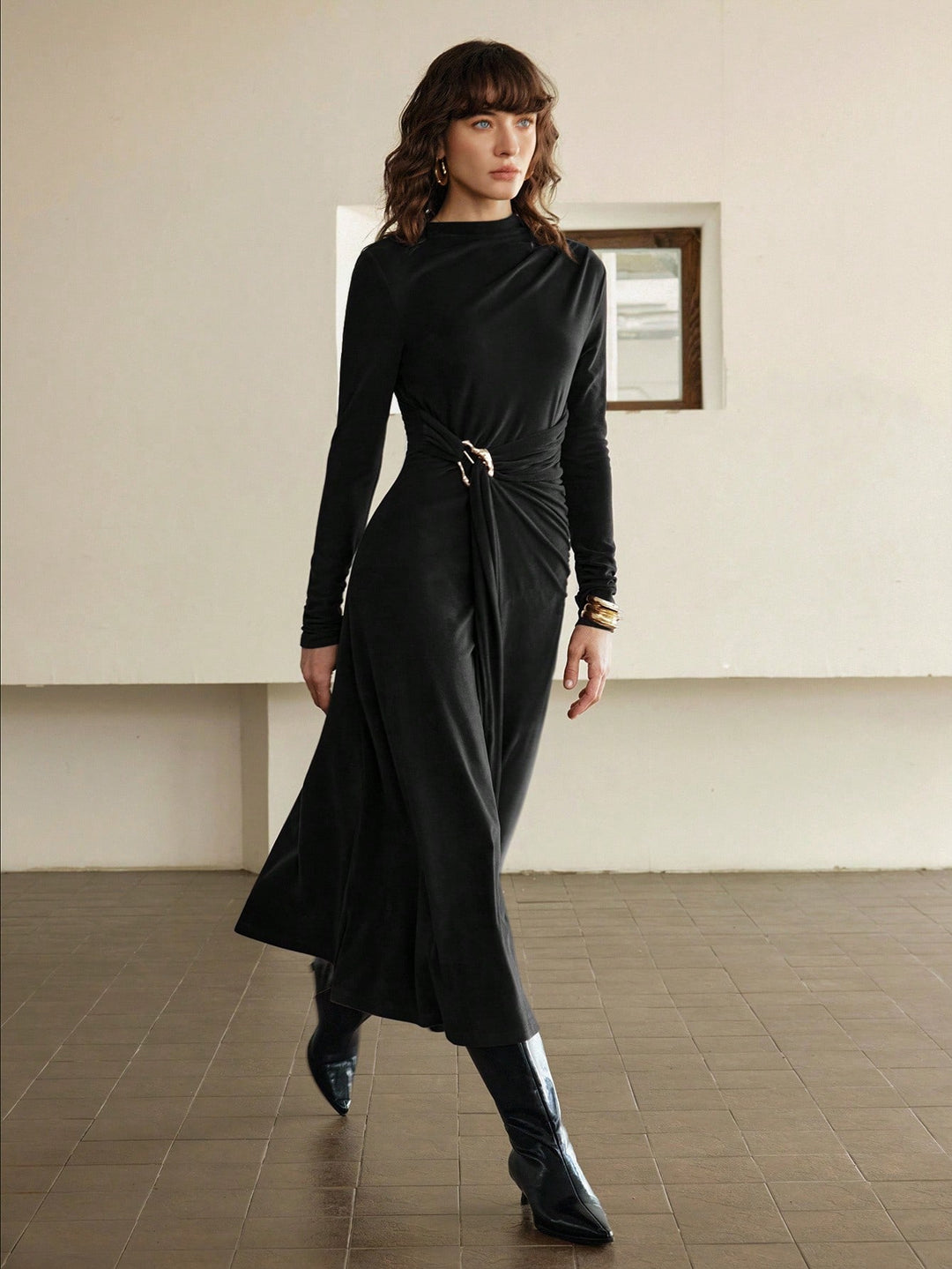 Rochie maxi SHEIN, negru