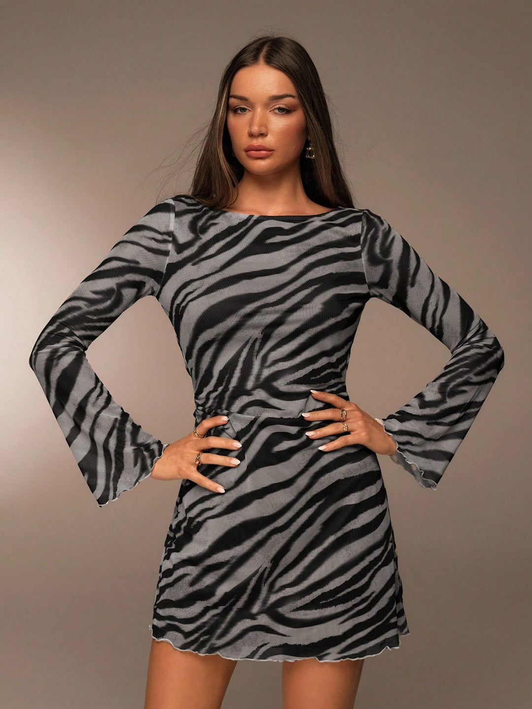 Rochie mini SHEIN, gri