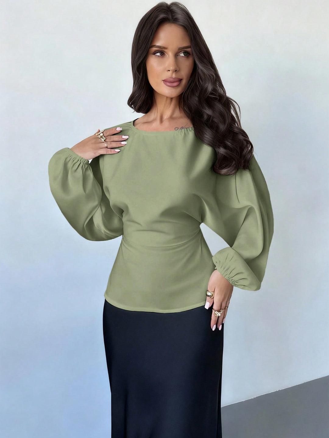 Bluza SHEIN, verde