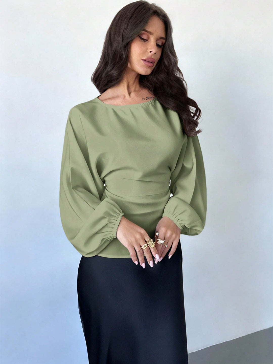 Bluza SHEIN, verde