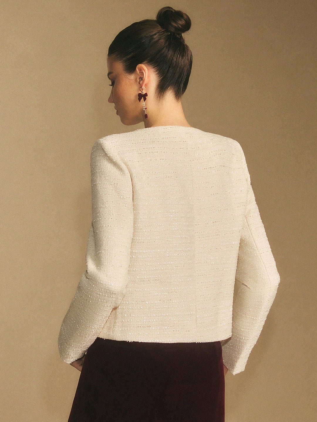 SHEIN blézer, krém