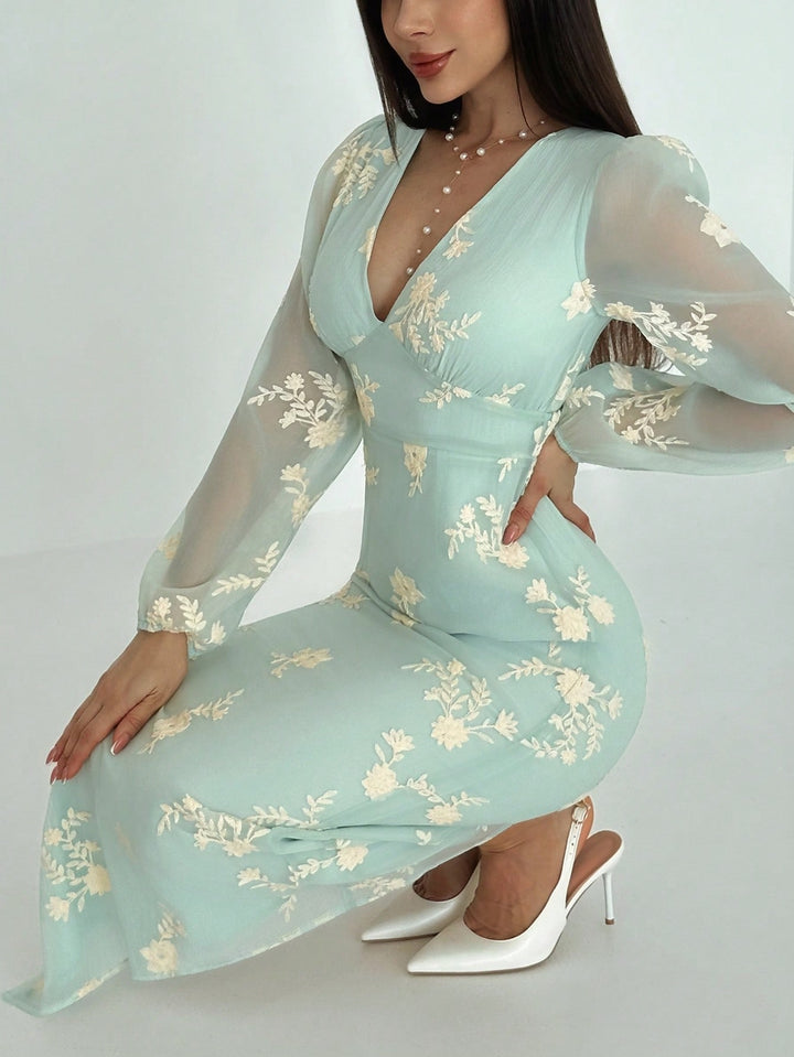 Rochie maxi SHEIN, bej
