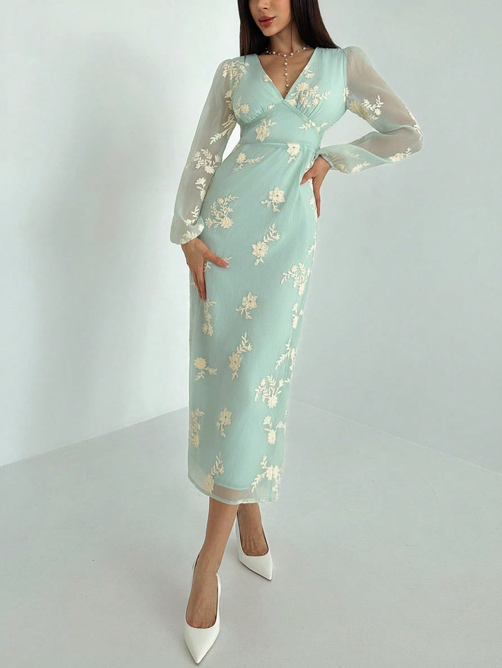 Rochie maxi SHEIN, bej