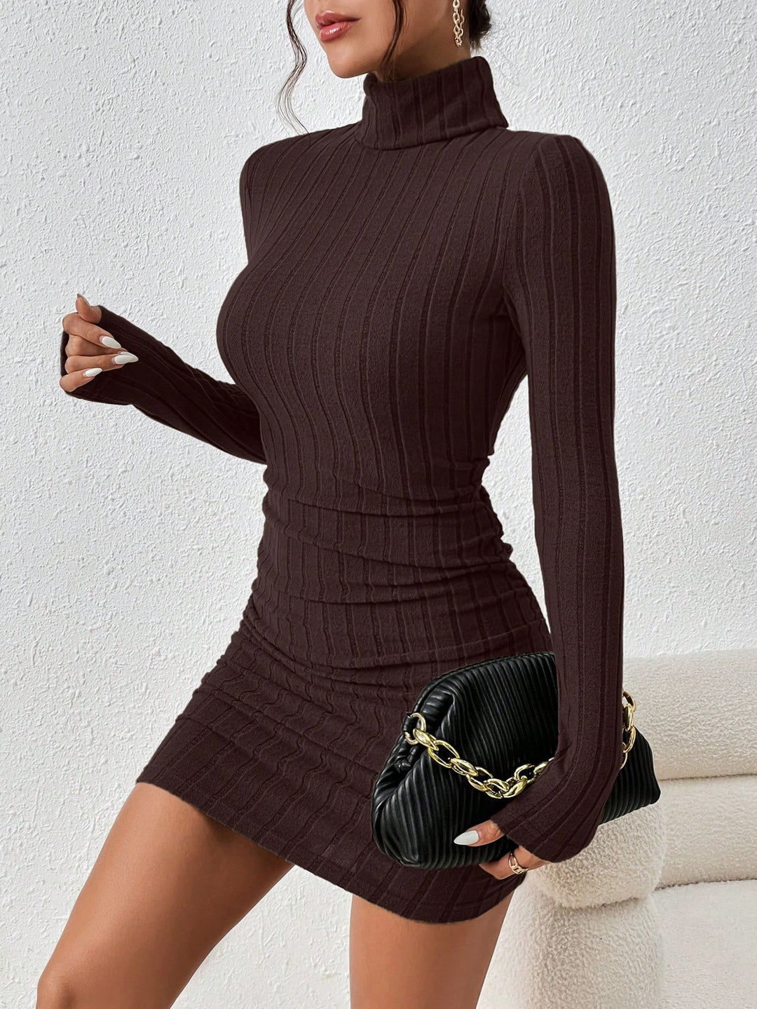Rochie mini SHEIN, maro