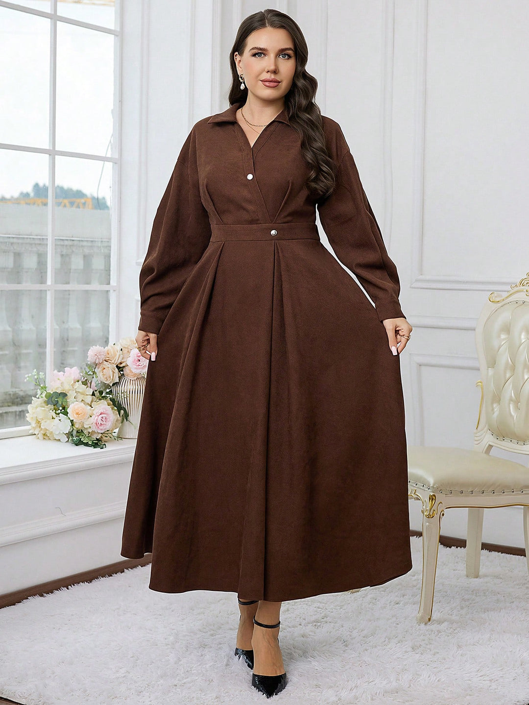 Rochie SHEIN, maro