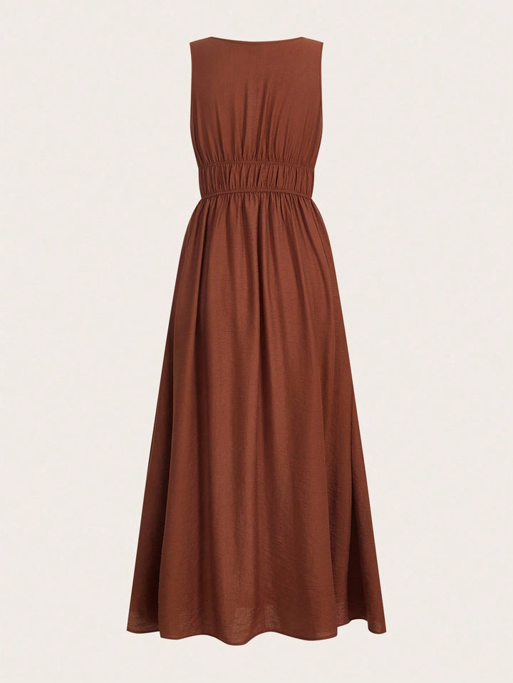 Rochie maxi SHEIN, maro