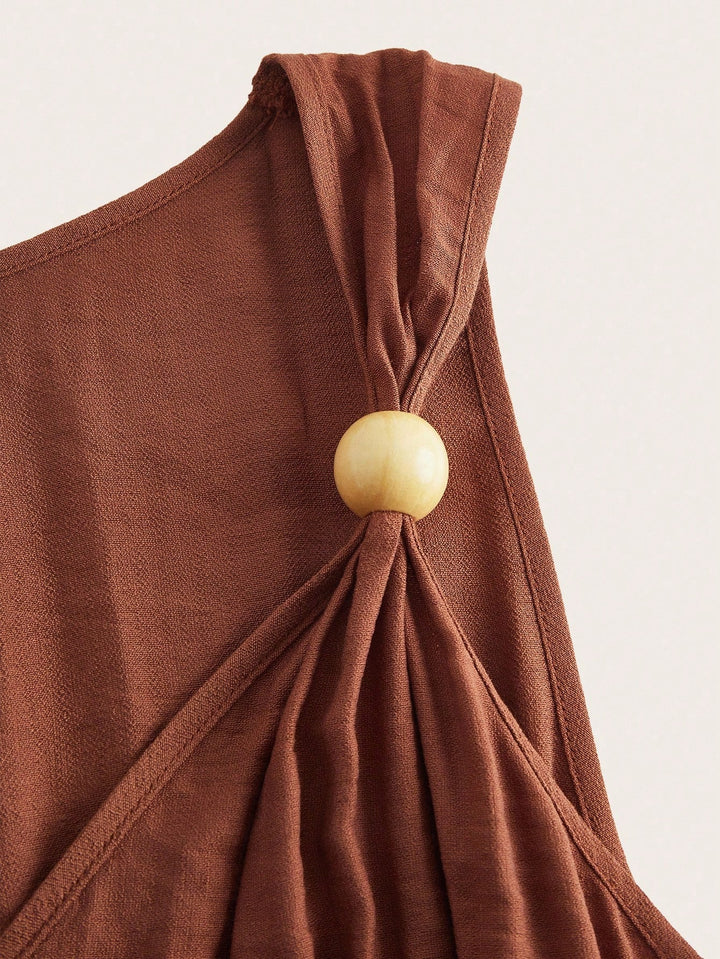Rochie maxi SHEIN, maro