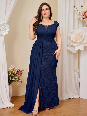 Rochie de ocazie SHEIN, albastru