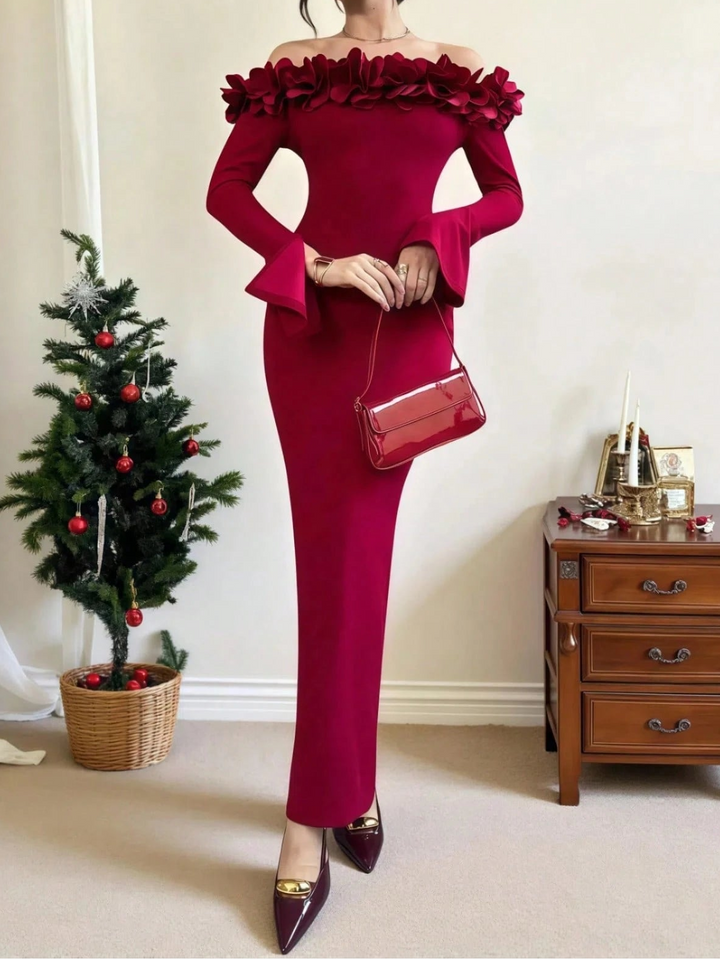 Rochie maxi Shein, roșu