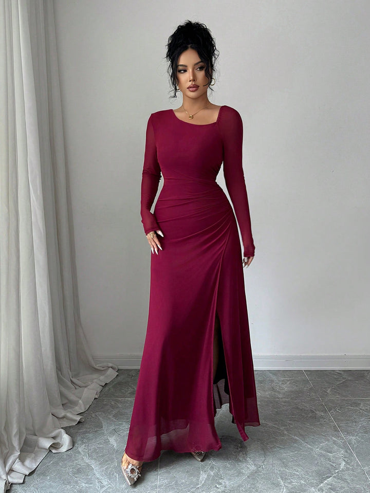 Rochie midi SHEIN, vișiniu
