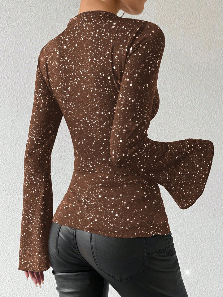 SHEIN Blúz, barna