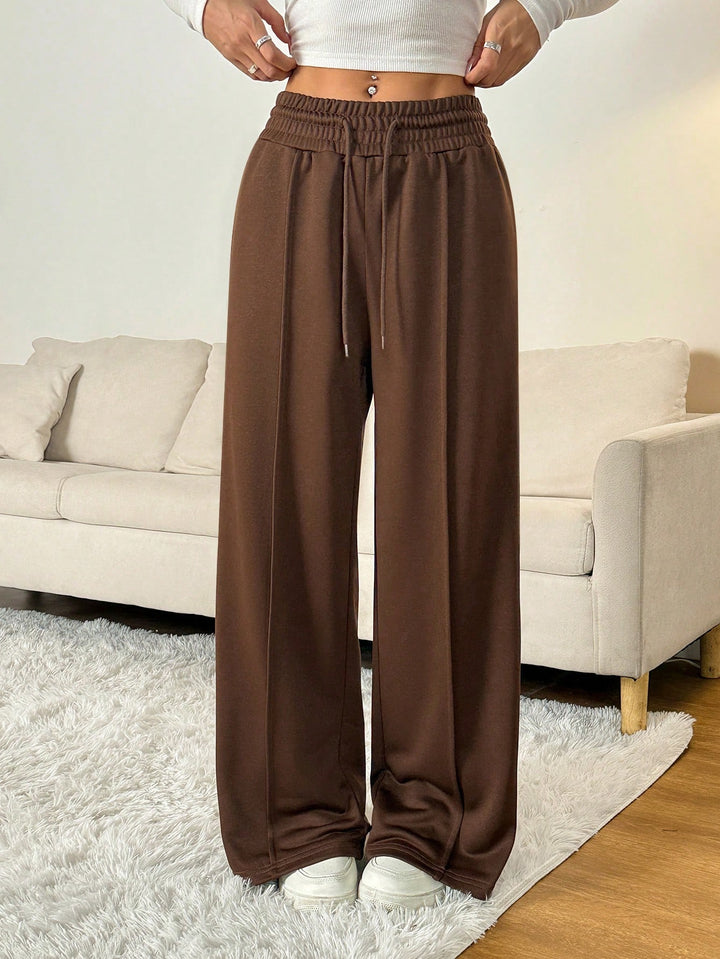 Pantaloni SHEIN, maro