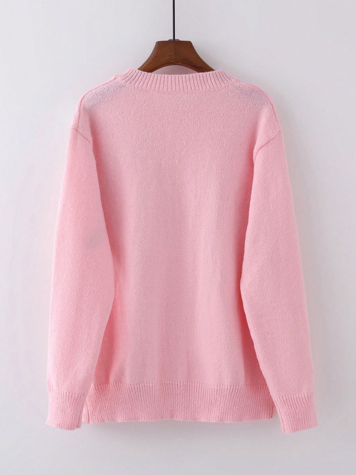 SHEIN alkalmi pulóver kötött, színkeverék