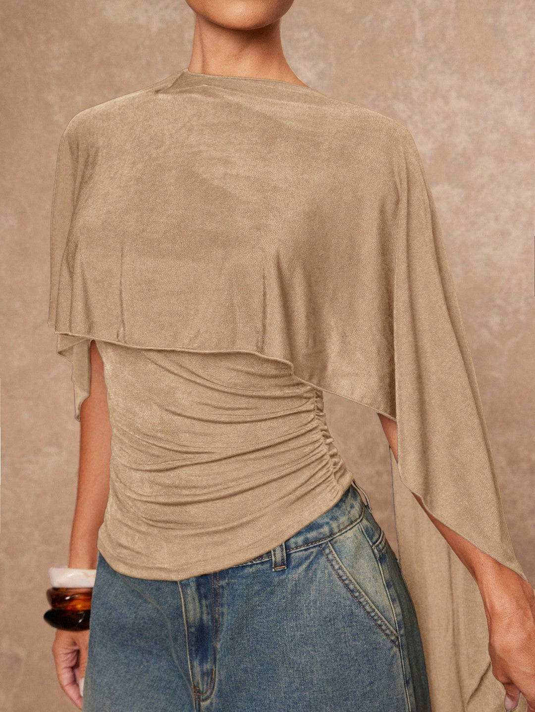 Top SHEIN, kaki