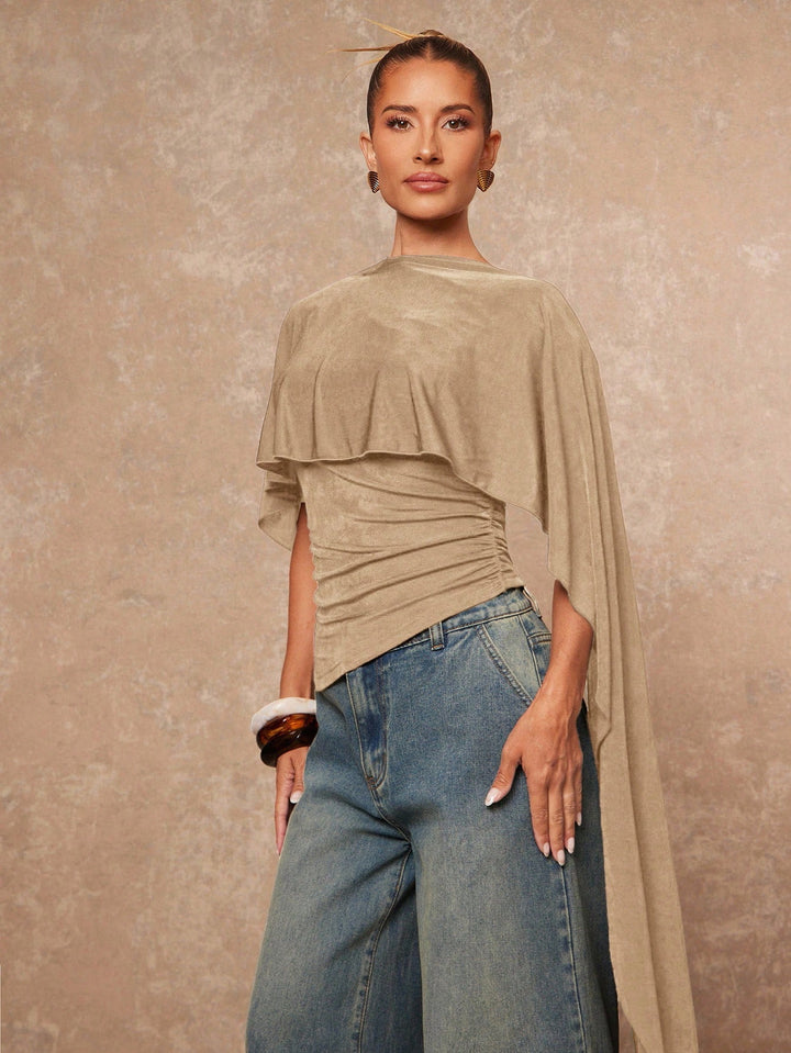 Top SHEIN, kaki