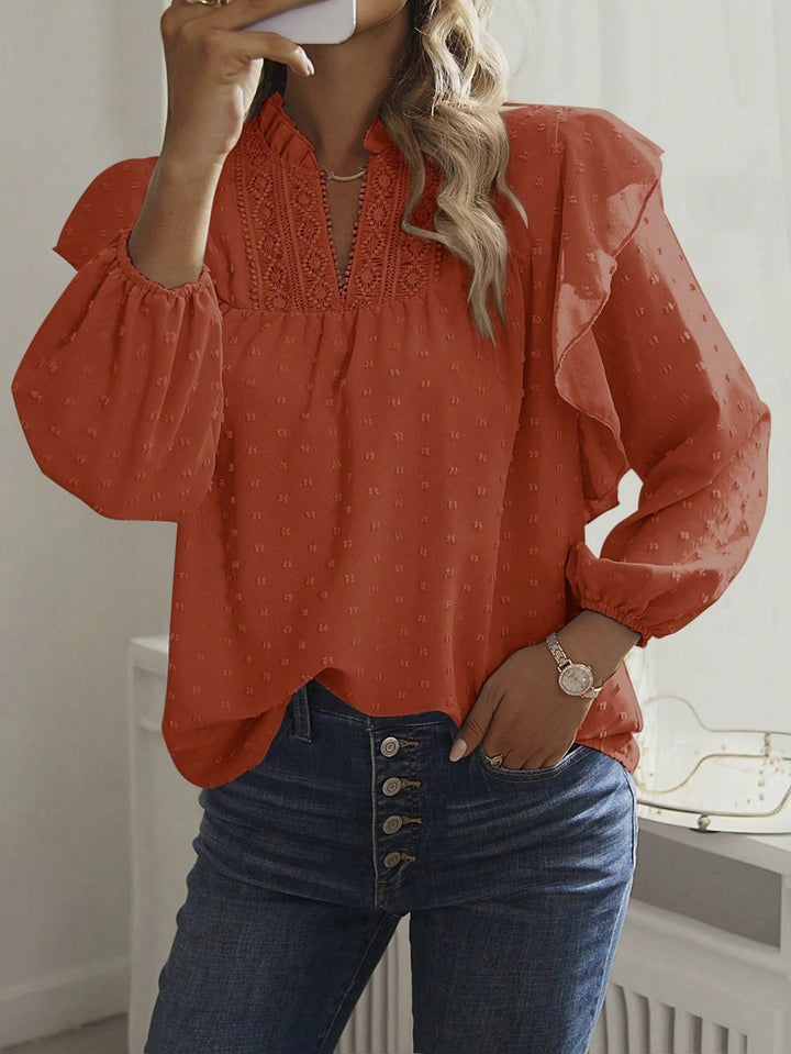 SHEIN Blouse, Orange