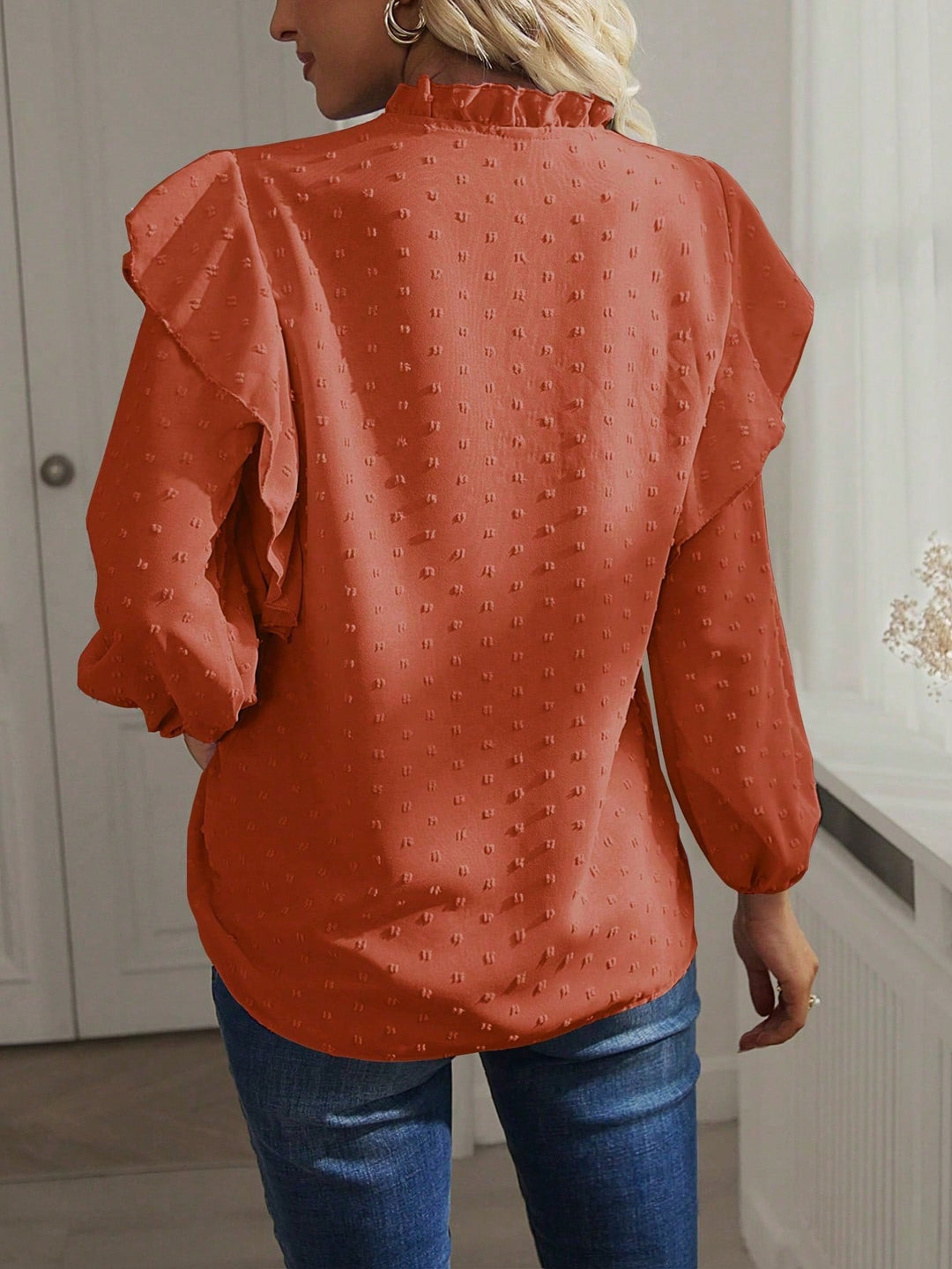 SHEIN Blouse, Orange