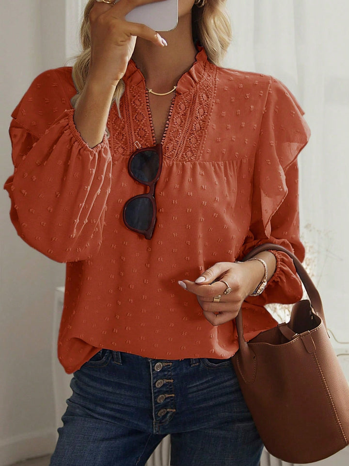 SHEIN Blouse, Orange