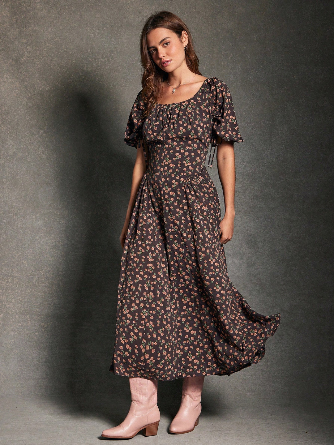 Rochie maxi SHEIN, mix culori