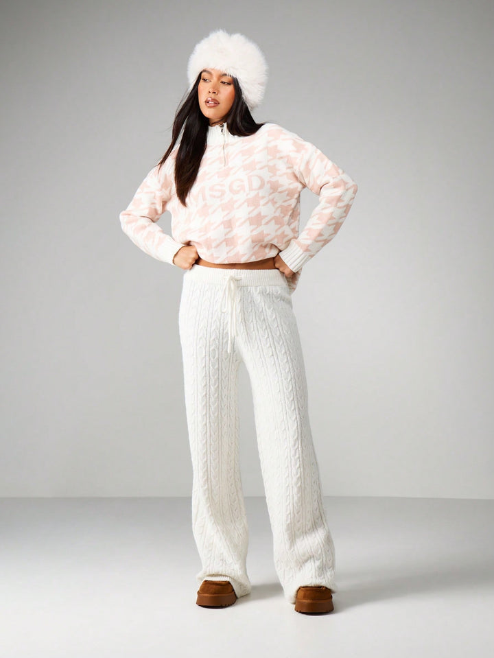 Pantaloni SHEIN, alb