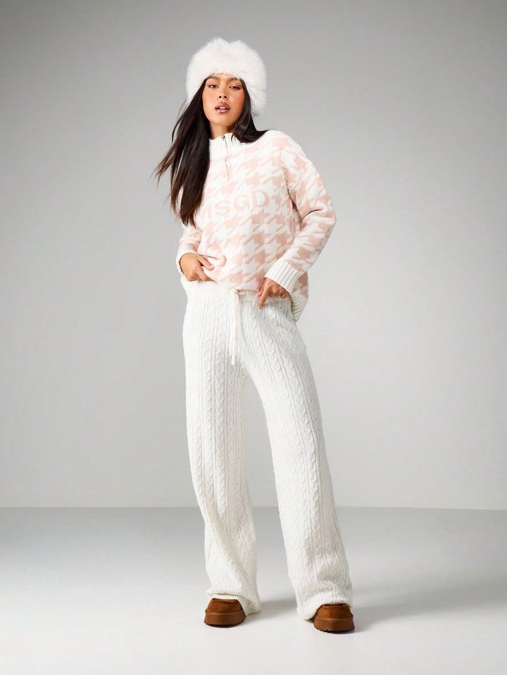 Pantaloni SHEIN, alb