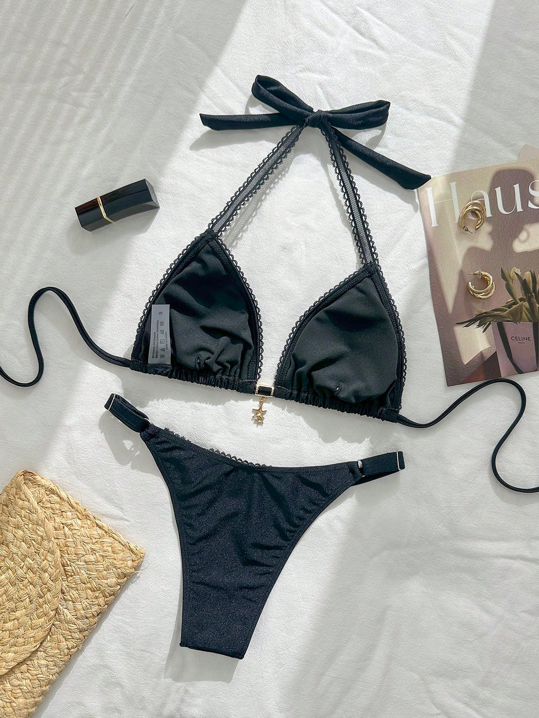 Set bikini SHEIN, negru