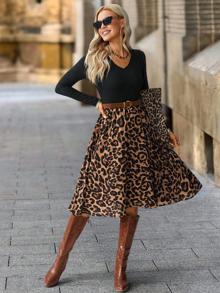Rochie midi SHEIN, mix culori