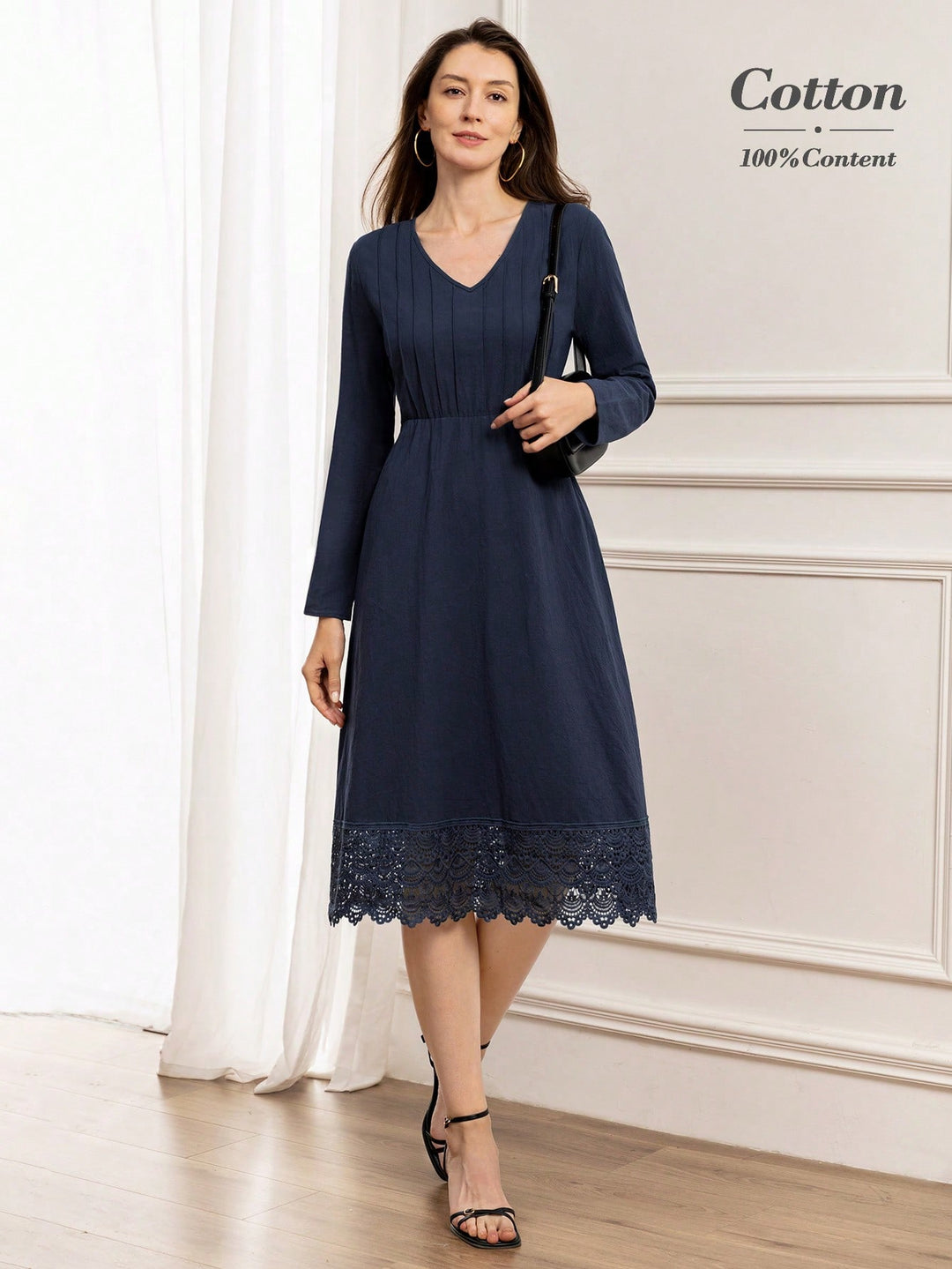 Rochie midi SHEIN, albastru