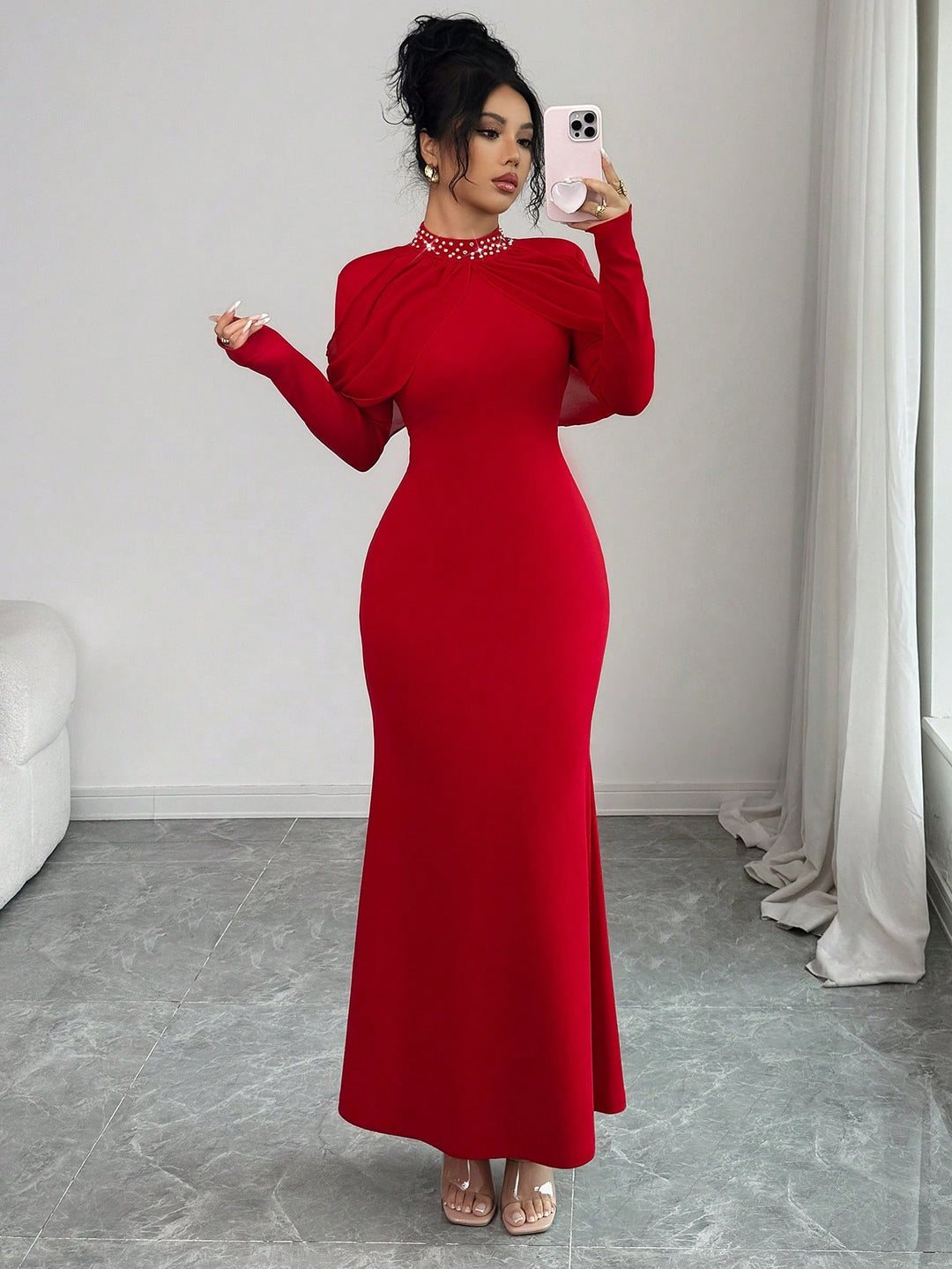 Rochie de ocazie SHEIN, roșu