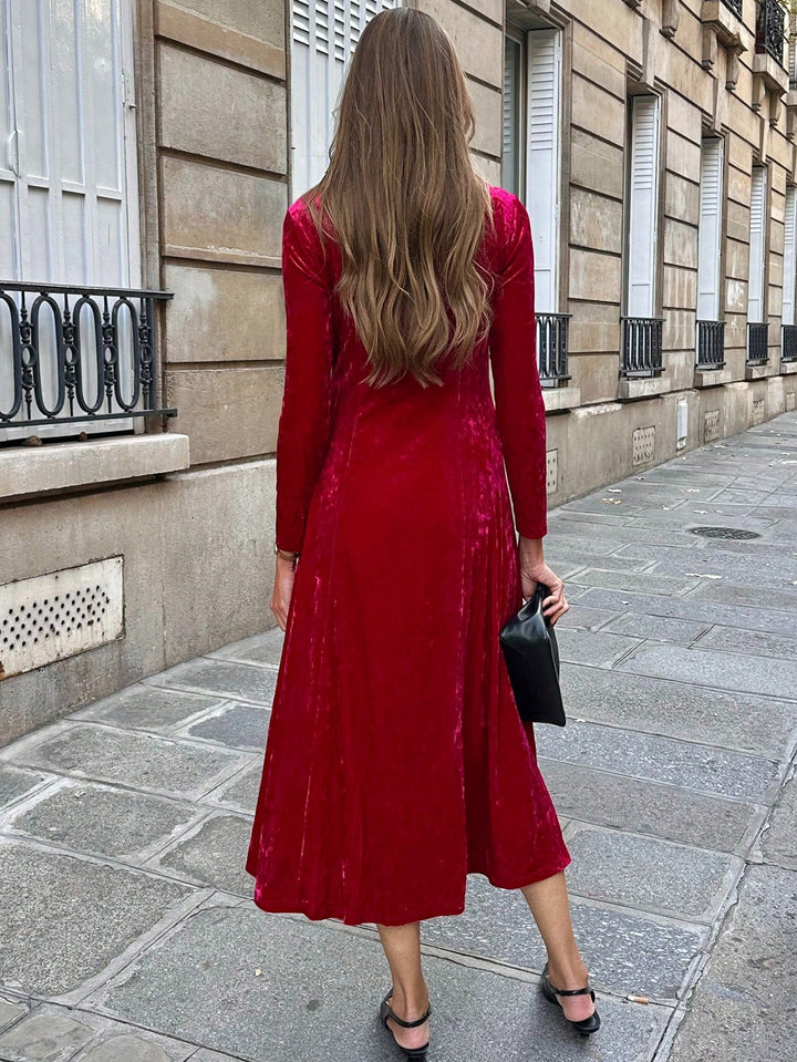 Rochie midi SHEIN, roșu