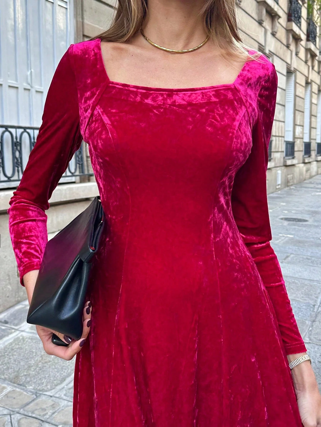 Rochie midi SHEIN, roșu