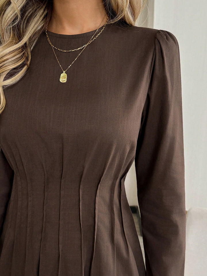 Rochie midi SHEIN, maro