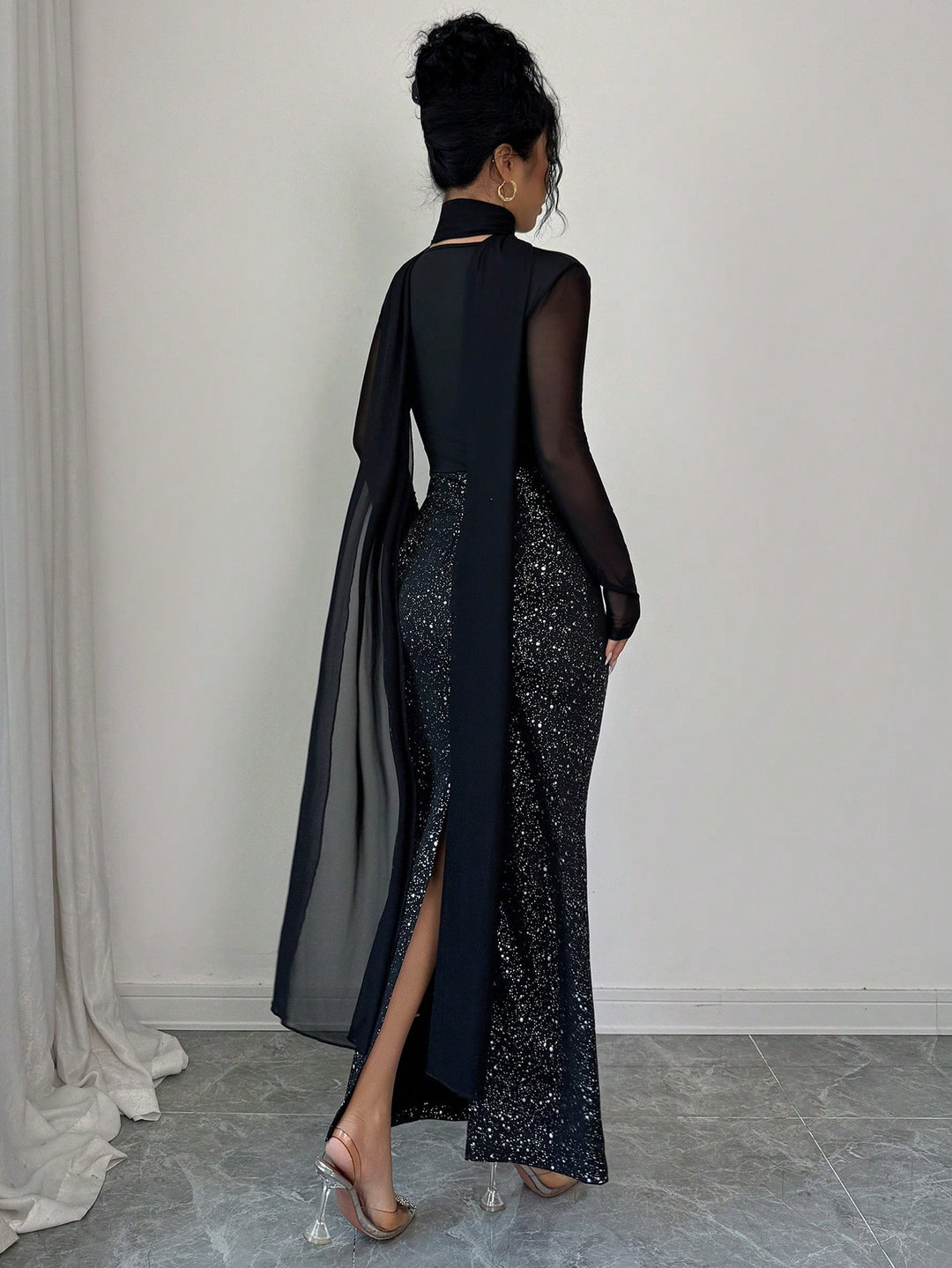 Rochie maxi SHEIN, negru