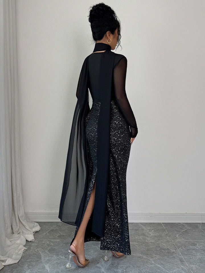 Rochie maxi SHEIN, negru