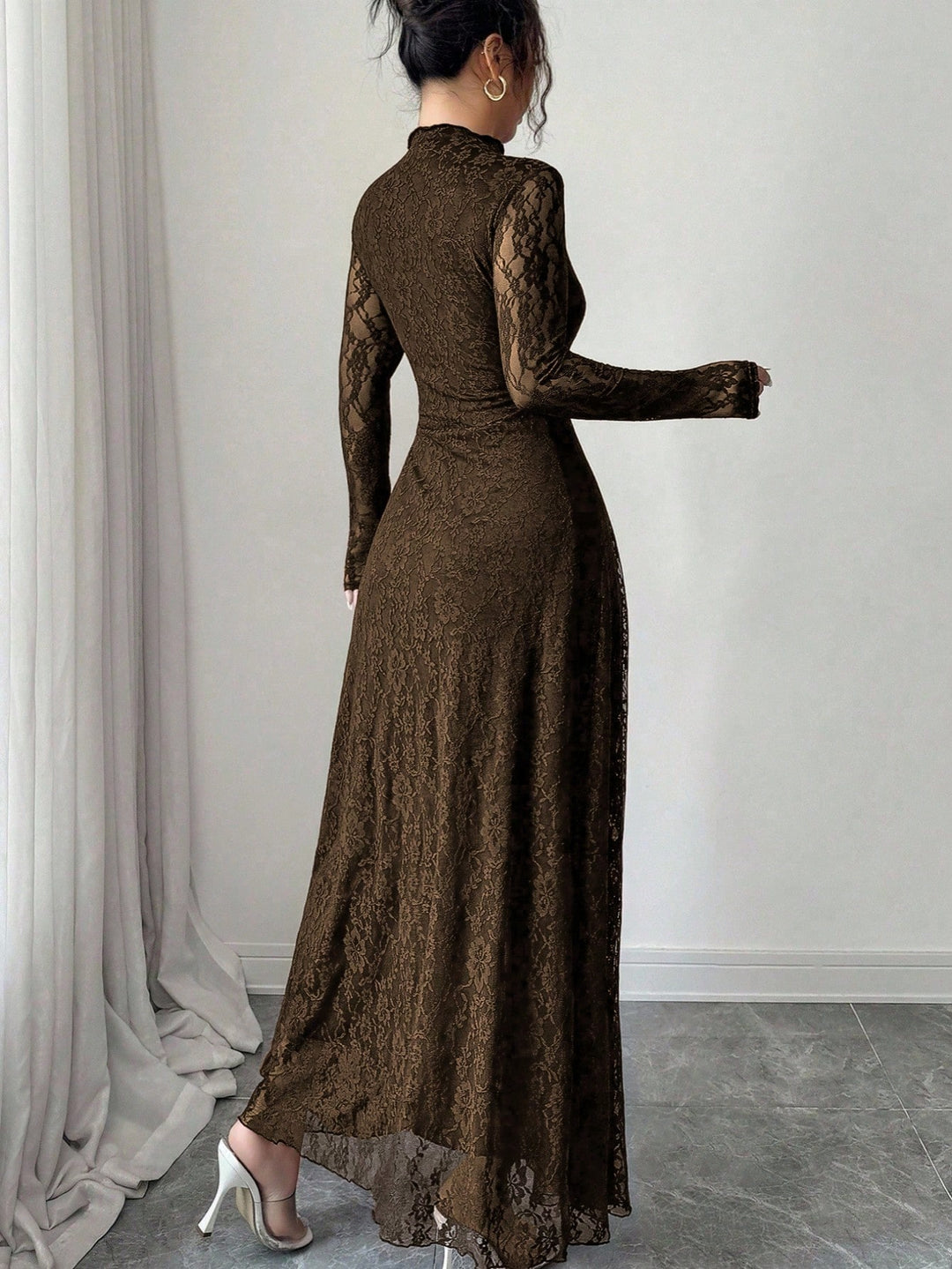 Rochie maxi SHEIN, maro