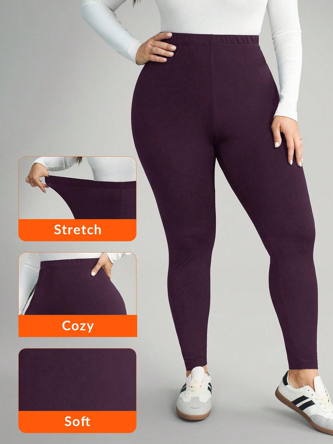 SHEIN bordó leggings