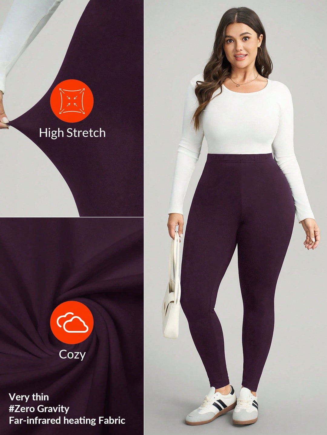 SHEIN bordó leggings