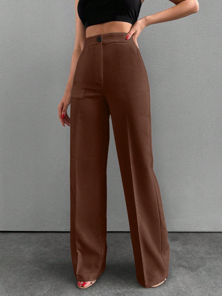 Pantaloni SHEIN, maro