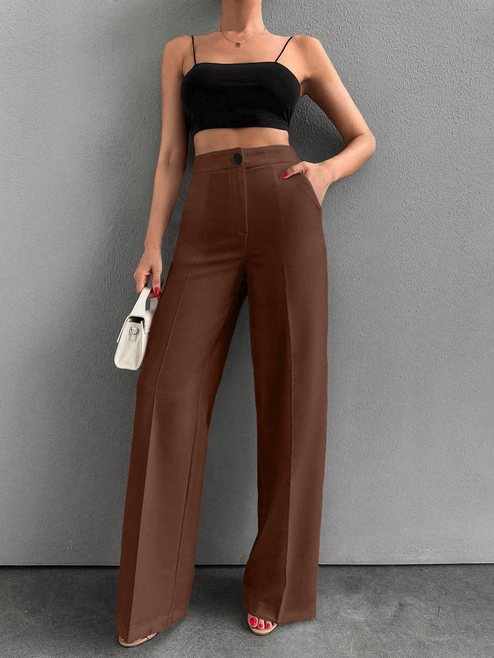 Pantaloni SHEIN, maro