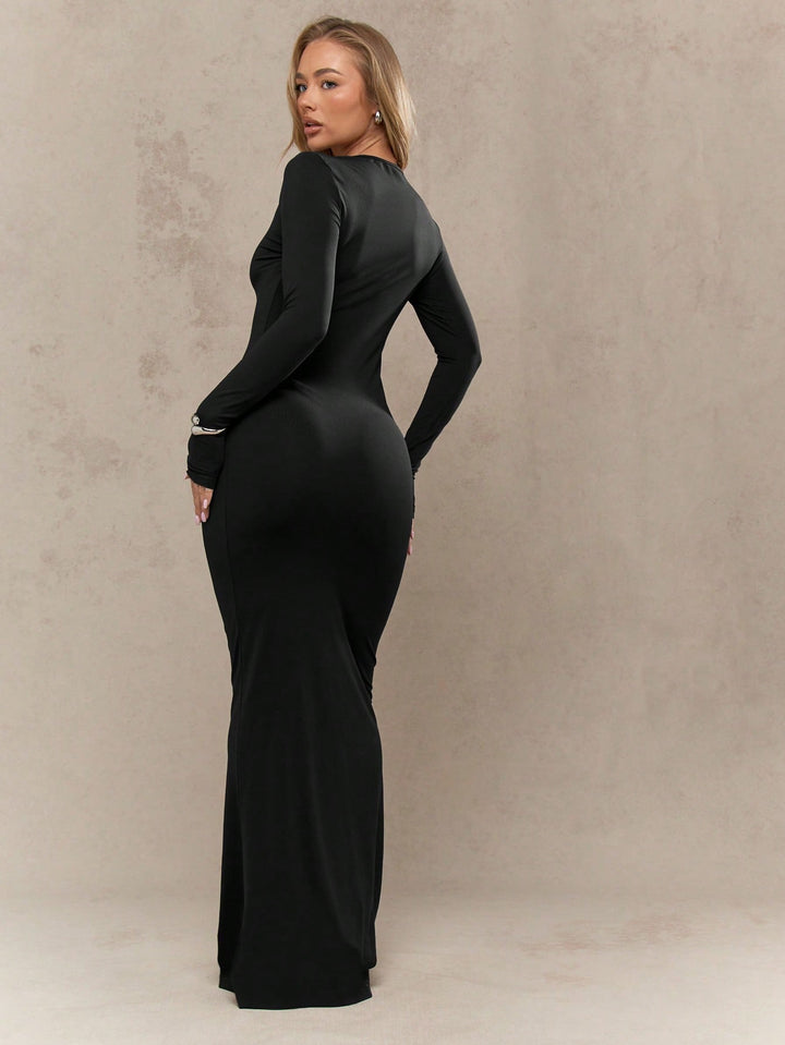 Rochie maxi SHEIN, negru