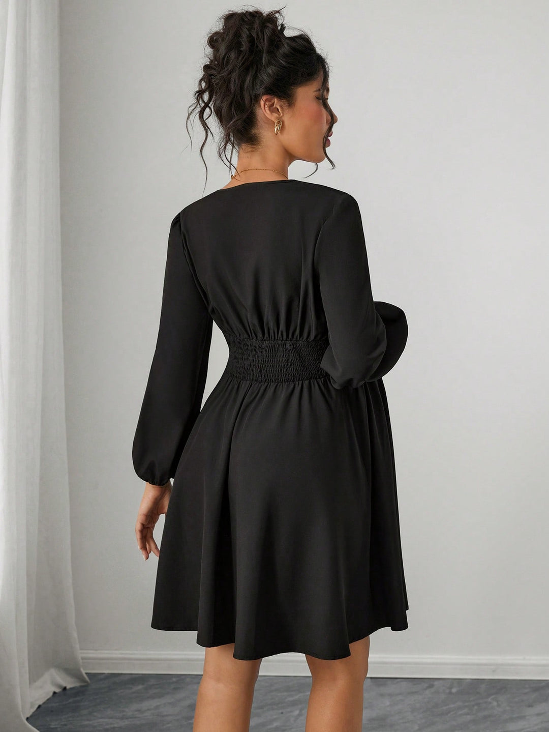 SHEIN mini ruha, fekete