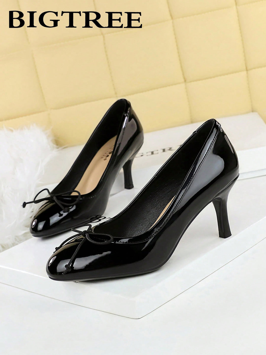 Pantofi cu toc SHEIN, negru