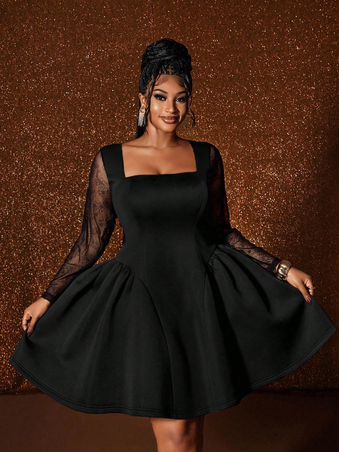Rochie mini SHEIN, negru