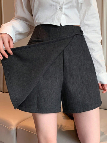 Fustă-pantalon SHEIN, gri