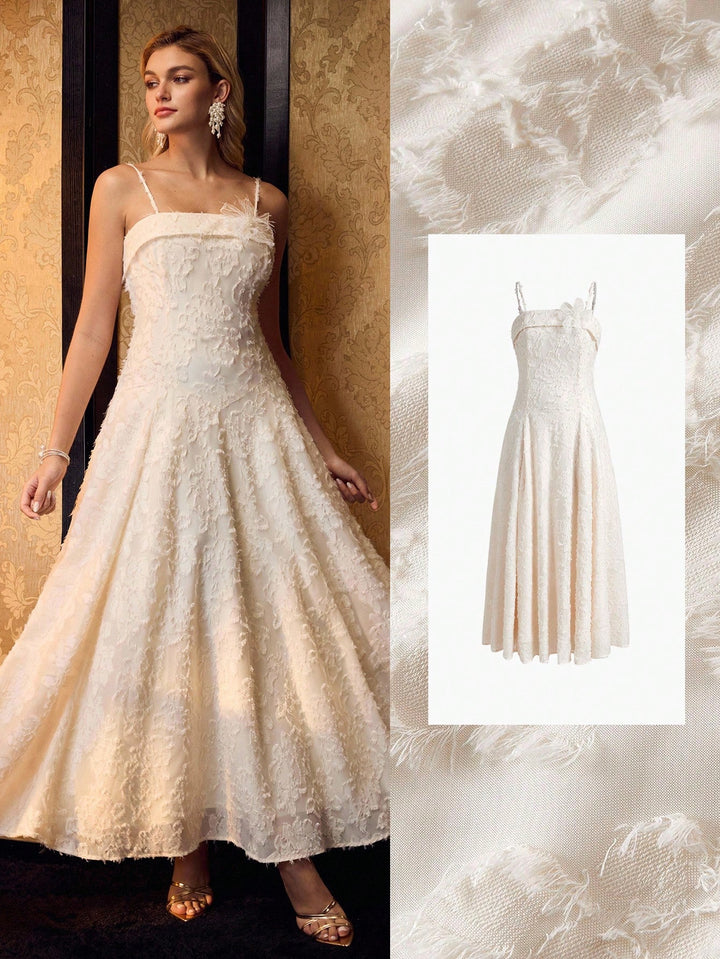 Rochie maxi SHEIN, bej