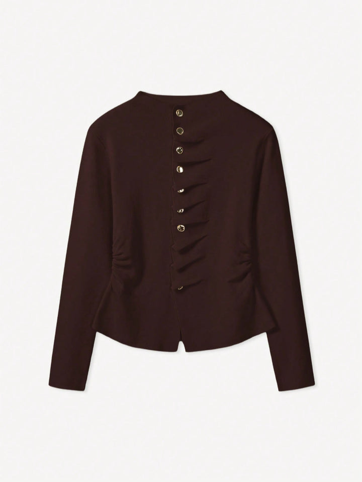 Cardigan SHEIN, maro