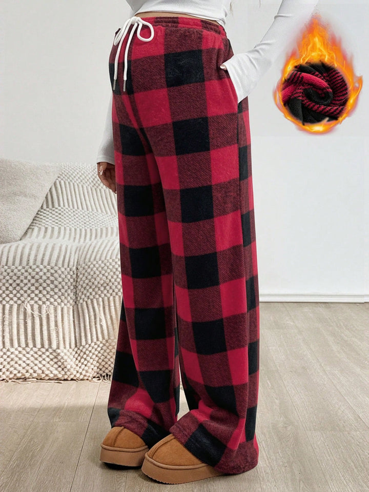 Pantaloni SHEIN, roșu