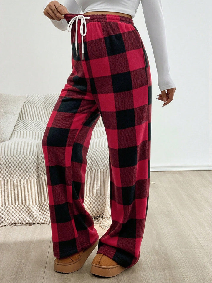 Pantaloni SHEIN, roșu